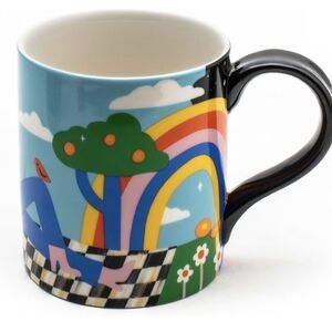 MacKenzie-Childs Colorful Rainbow Mug